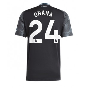 Aston Villa Amadou Onana #24 Segunda Equipación 2025-26 Manga Corta